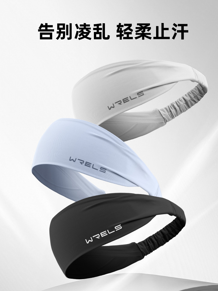 WRELS Running Speed Secado Cinturón para el cabello que absorbe el sudor Ejercicio para mujeres Yoga Fitness Cabeza ensanchada Pañuelo suave antideslizante y transpirable