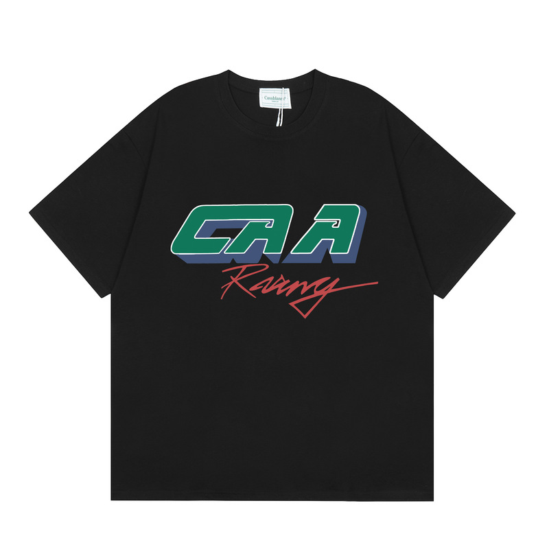 クロスボーダーカサブランカ夏新作カサドリームゲートプリント男女兼用ルーズ半袖Tシャツ純綿|undefined