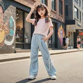 女童巨好看短袖儿童洋气蝴蝶结T恤2026夏季新款甜美韩系夏装上衣