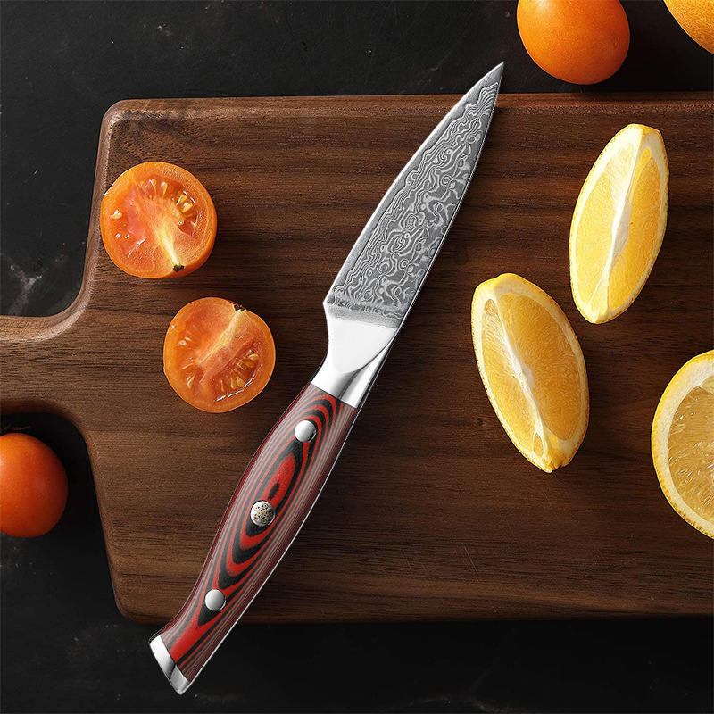 阳江大马士革钢厨刀 厨房家用去皮器刮皮削皮水果刀 水果刀具批发|ru