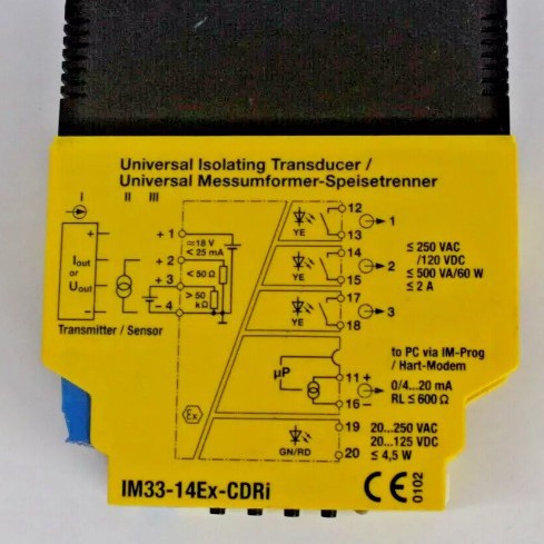 全新原装 IM33-14Ex-CDRi 图尔克TURCK隔离转换器 模拟量隔离栅