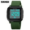 Square waterproof sports electronic watch, suitable for teen