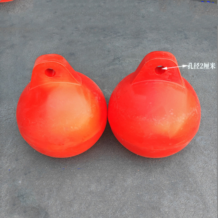 厂家批发 水上分流导向浮球 30厘米PE材质填充发泡警示定点浮球