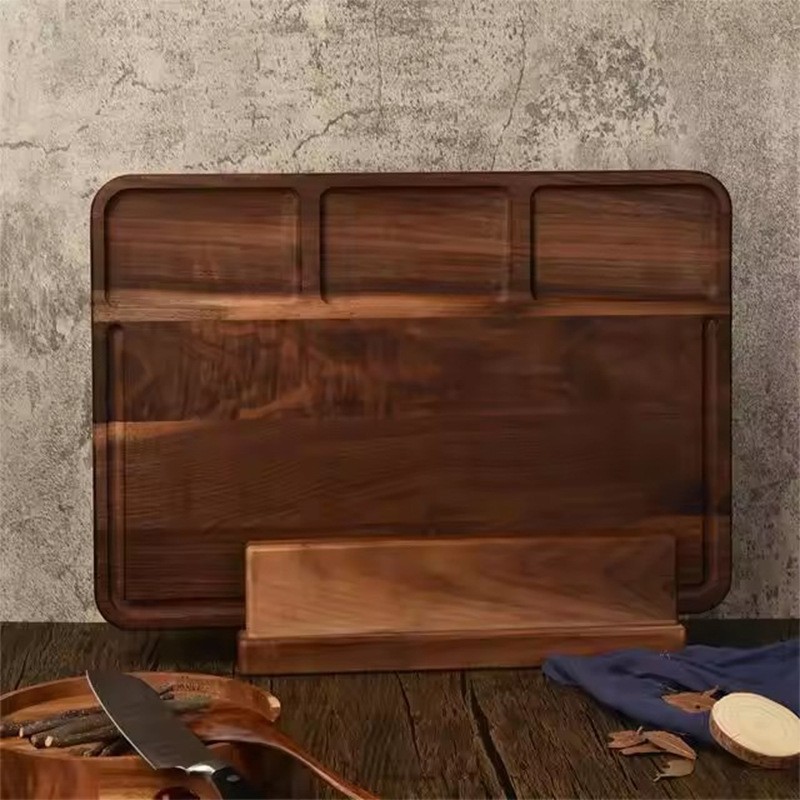 Tabla de corte de madera multifuncional doméstica con fregadero de corriente tabla de corte de verduras creativa snack bandeja de queso tabla de queso
