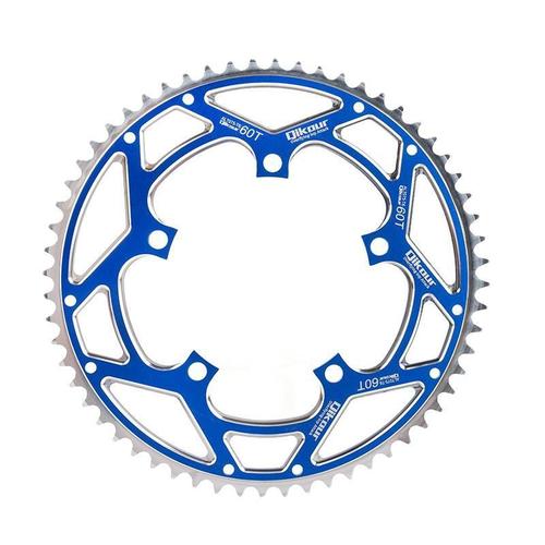 60T Aluminum Alloy Toothed Plate Folding Bike Integrated Disc Plate 60 Teeth Road Bike Chainring 130BCD Bicycle Chainring