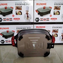 10升大容量1500瓦 跨境欧规多功能不粘锅插电电热锅电火锅