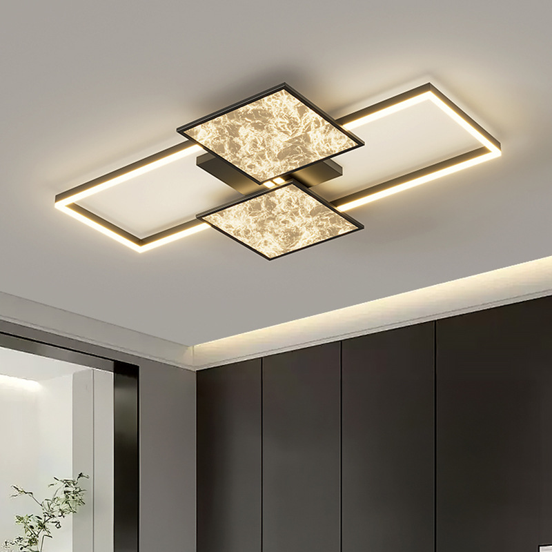 [Selección estricta] 2025 nueva lámpara principal moderna y simple nubes ligeras lujosas sensación de alto nivel comedor dormitorio lámparas de toda la casa