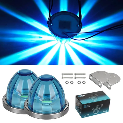 Gündüz işıqları: Side Lights, Truck Width Indicator - 10-30v-always-on-ice-blue-pack-of-two-2-stands
