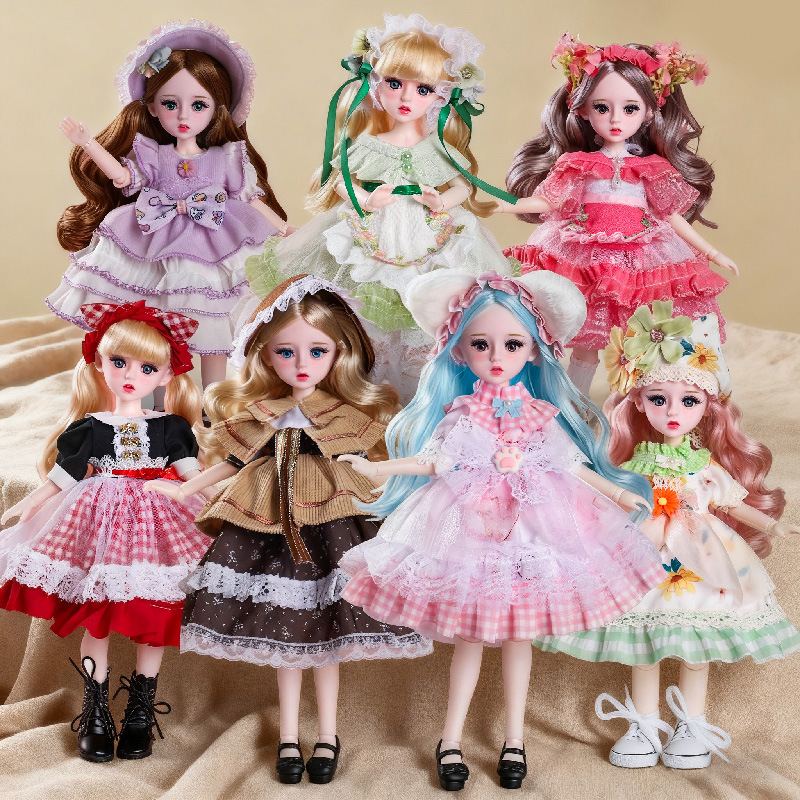 32cm Dolls to Dress Up, 6-Point Bjd Dolls, Barbie Dolls, Children's Girls' Birthday Gifts, Toys, Dolls