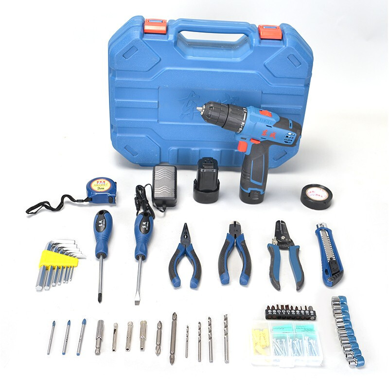 Dongcheng perforador eléctrico destornillador eléctrico 16V recargable multifuncional doméstico rodante pequeño taladro de pistola Dongcheng litio mano eléctrica