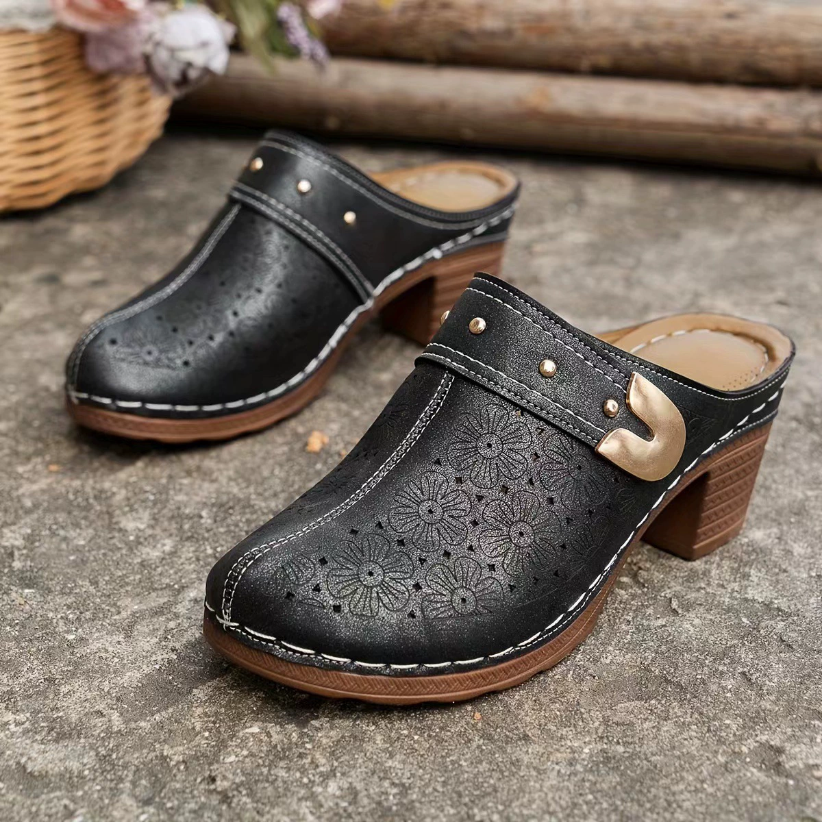 Летняя трансграничная внешняя торговля новый 2025 Баотоу склон с каблуком женские сандалии