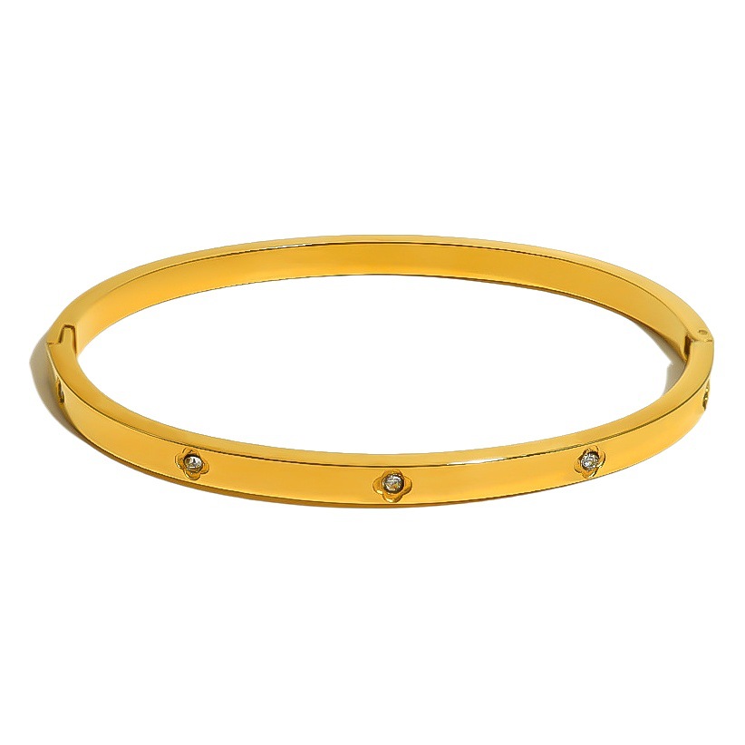 Luz de lujo avanzado diseño sentido ins nicho estilo simple todo partido moda no se desvanece celebridad de Internet mismo ZIRCON pulsera