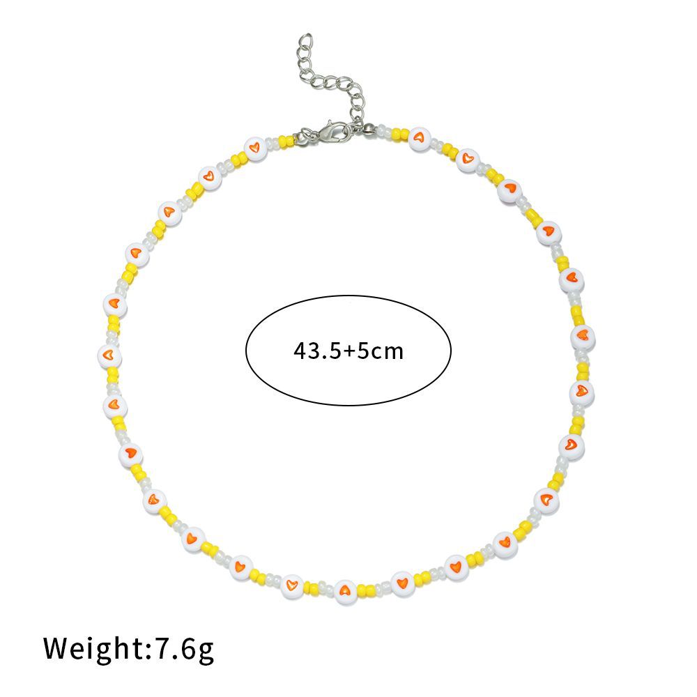 1 Piece Korean Style Heart Shape Artificial Pearl Beaded Womenu0027S Necklace