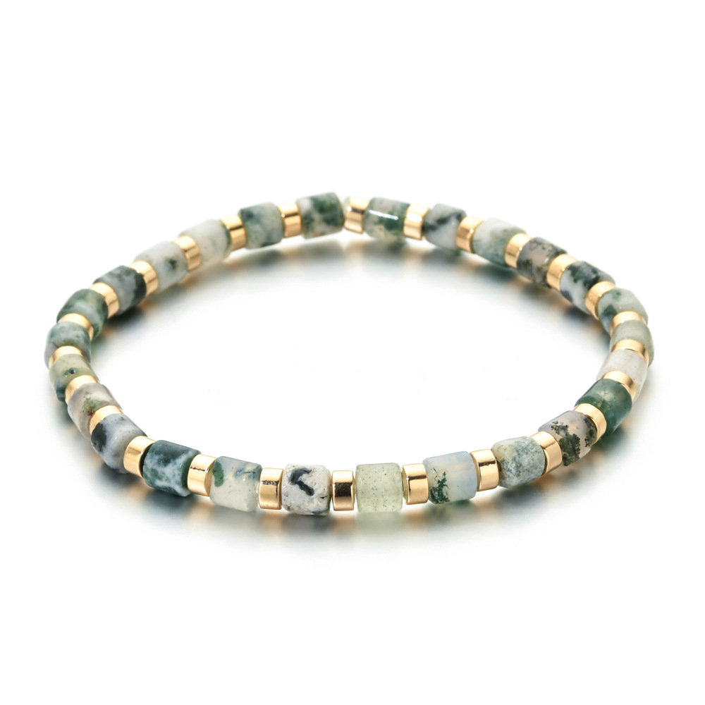 10g Weight Bracelets Classification Natural Stone Chain Material Beaded Chain Chain Type 1 Piece Quantity Daily Occasion natural stone, Agate Material Geometric Pattern All Seasons Season Women's Gender Ethnic Style Style Ethnic Style Geometric Natural Stone Agate Beaded Chain Bracelets In Bulk 15