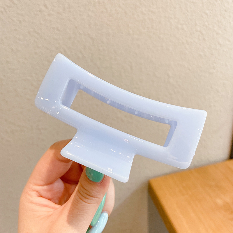 Acrílico grande, pinza de amor, pinza para el cabello, parte posterior de la cabeza femenina, pinza de tiburón, horquilla, pinza para el cabello, tocado, primavera y verano