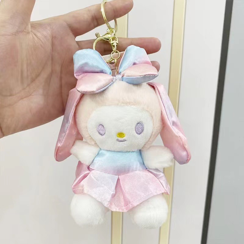 Colgante de felpa sanliou yugui perro llavero accesorios muñeca coolomi muñeca regalo juguete