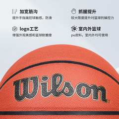 WILSON Wilson Basketball NBA No. 7 Adult Game PU Basketball FORG Indoor and Outdoor Wear-Resistant Wholesale