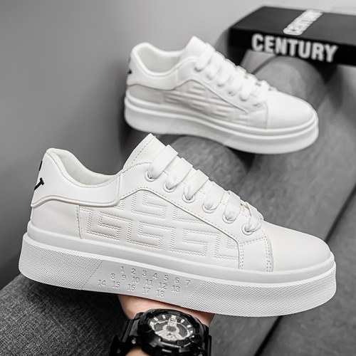 New men's white shoes, all-matching casual sports running skate shoes, young men's casual men's shoes, couples 'skate shoes,