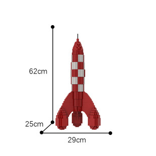Cross-Border Building Blocks Moc: C7687 Rocket Model 1525 Parts from Tv Series "T | Nt | N