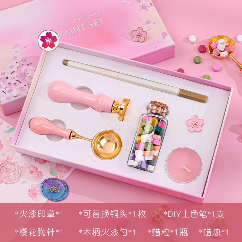 Set for students, creative seal, gift box, 9 pieces, Birthday gift