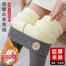 羊羔绒棉裤女冬季加绒加厚打底裤外穿高腰东北一体超厚特厚保暖裤