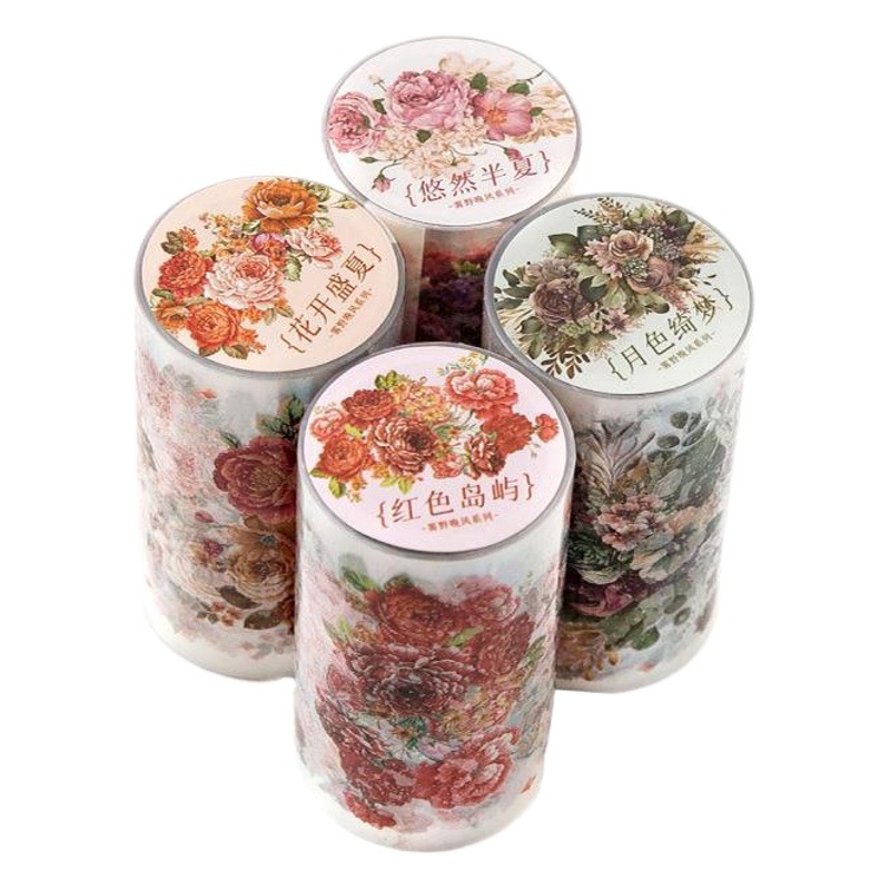 Crepúsculo PET cinta de niebla salvaje noche viento serie INS Flor Diario DIY material decorativo bucle pegatinas 4