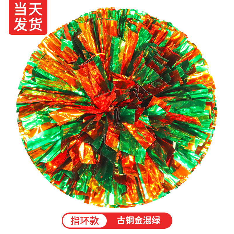 Porristas Bola de flores porristas mano flor mano sacudida flor danza rendimiento mano flor porristas flor bola de color rendimiento