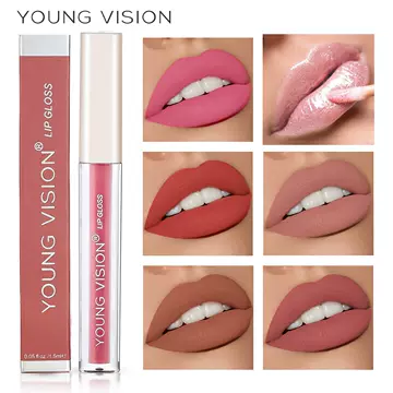 Young vision overlooking 6-color velvet lip gloss is not easy to stick to cup toot lip gloss liquid lipstick cross-border makeup - ShopShipShake