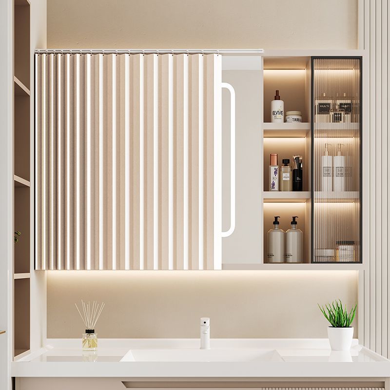 Mirror Curtain Artifact Waterproof Toilet Washstand Bathroom Cabinet Mirror Curtain Makeup Dressing Table Bed Cloth Curtain