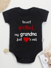 W 65451 Grandpa Print Baby Romper Ӥ�������� ŷ���羳