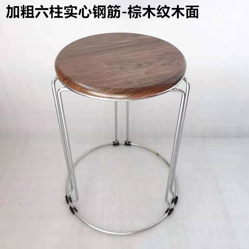 두꺼운 6열 갈색 나뭇결 목재 표면