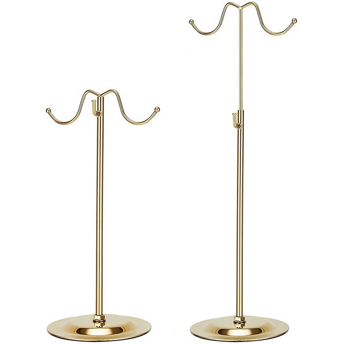 商场服装店展示架金色落地式橱窗高低鞋包陈列架高档中岛柜流水台