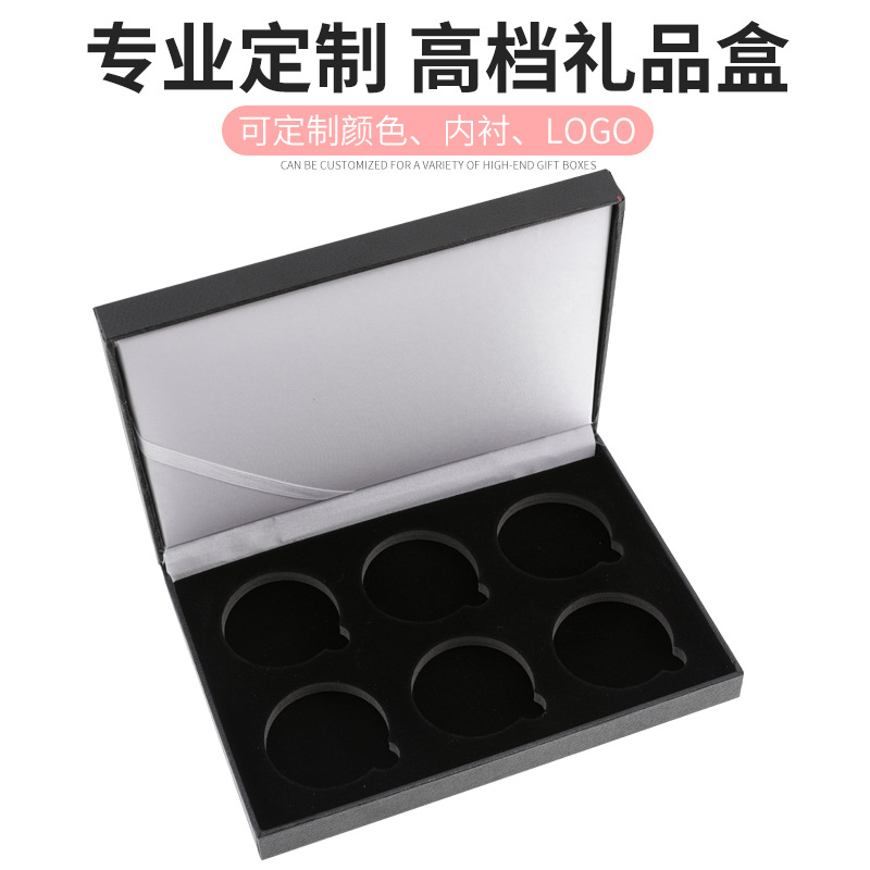 定制徽章纪念币收藏礼盒 通用翻盖5枚6枚装纪念章 包装盒批发