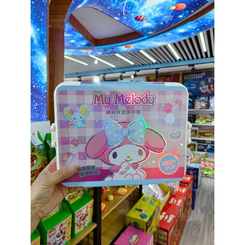 Игрушка-пазл Hello Kitty с объёмными грибами развивающая