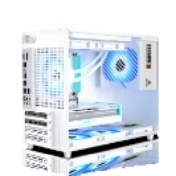 Cross -border desktop TYPEC interface glass side sea transparent view room host computer mini -chassis ITX chassis