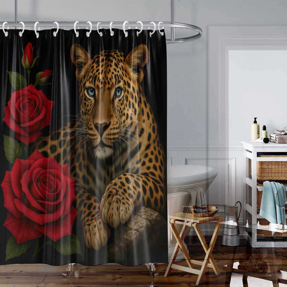 Shower Curtain, Bathroom Curtain, Partition Curtain, Waterproof Curtain, Customized Digital Printing, Cross-Border Foreign Trade Source Factory