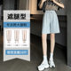 Five-point Pants Women's 2024 Summer New High Waist A- line Wide Leg Sports Shorts Loose Casual All-match Straight Pants