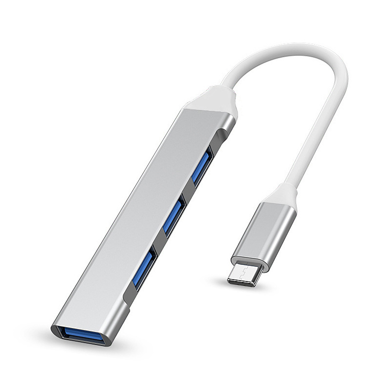 Aleación de aluminio ultrafino 4 puertos USB 3.0hub Hub tipo C USB3.1 uno-cuatro USB C divisor
