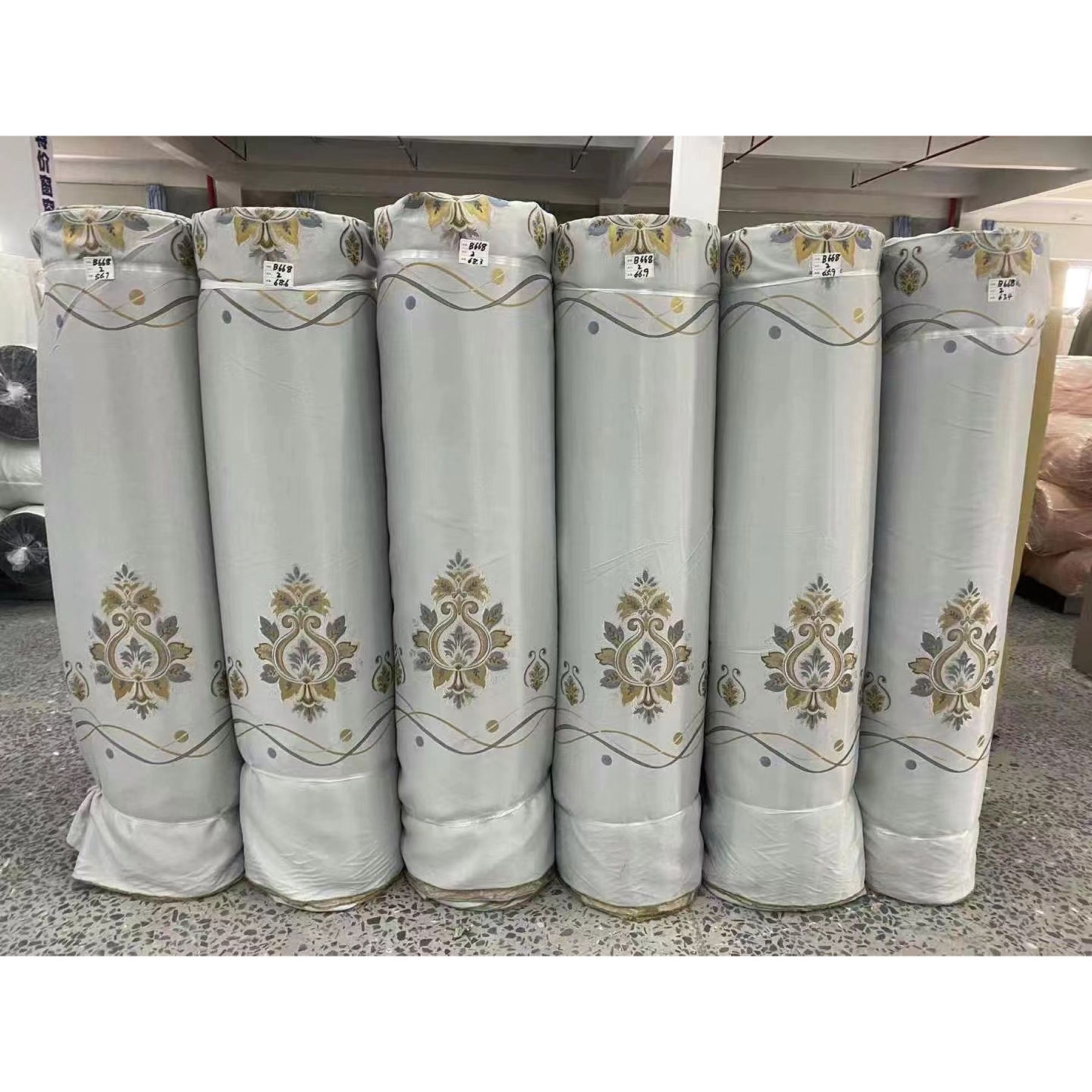 柯桥库存尾货窗帘布批发 高精密提花遮光布特价出售