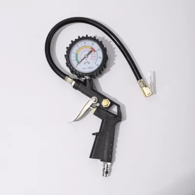 New High-Precision Tire Pressure Gauge Digital Display Pressure Meter for Car Tires, Oil-Immersed Tire Pressure Gauge, Air Inflation Gauge (Air pressure gauge/tire pressure gauge) - black