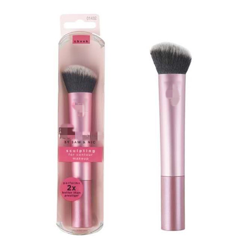 Fashion Artificial Fiber Plastic Handgrip Aluminum Tube Makeup Brushes 1 Piece display picture 4