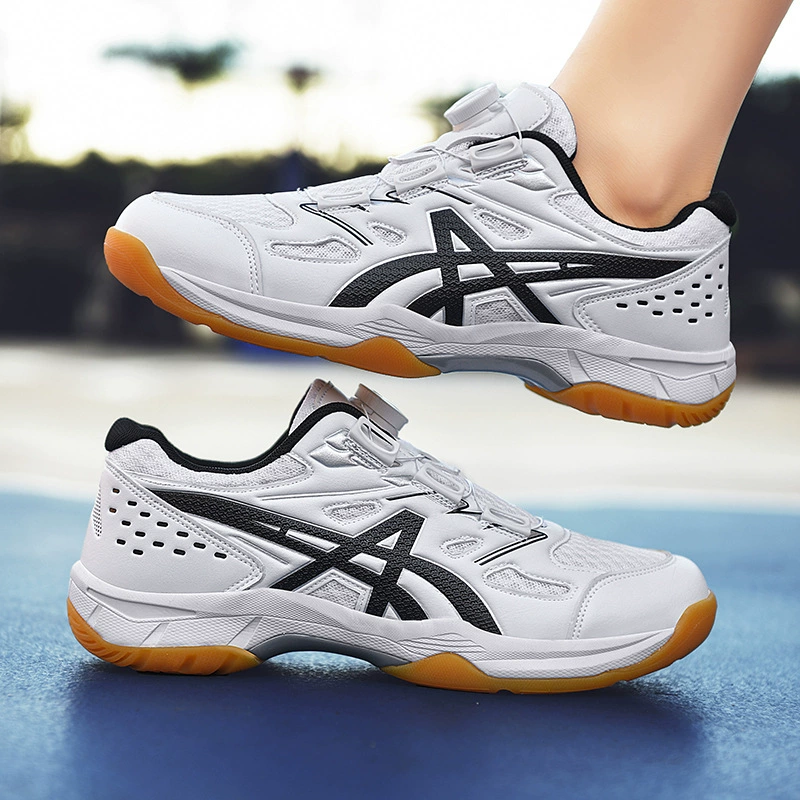 Мужские кроссовки для трансграничной торговли, профессиональные, с настоящей карбоновой пластиной, широкая формовка, нескользящие, для твердого покрытия, износостойкие, амортизирующие, для соревнований и тренировок по бадминтону