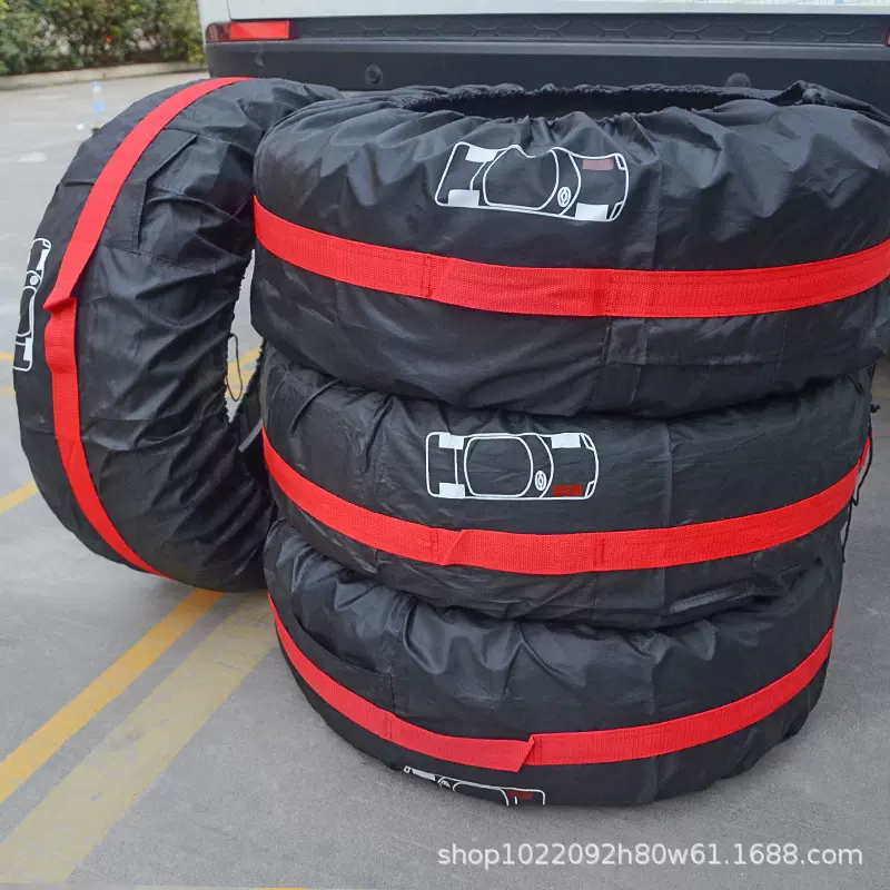 跨境热销210D汽车备胎罩防晒防尘防水车胎收纳袋轮胎保护罩