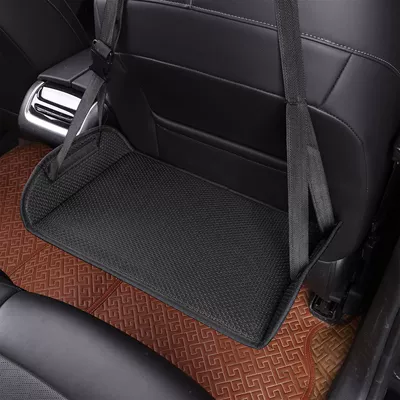Universal Foot Pad – Car Footrest, Business Rest Essential - ice-silk-black-plastic-hollow-board-environmentally-friendly-and-durable