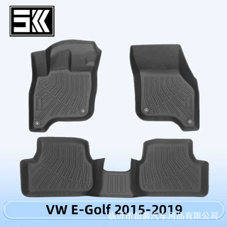 适用于VW E-Golf 2015-2019 TPE脚垫3D全天候材质后备箱垫靠背垫