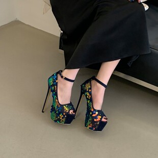 [������]2026�¿��ļ�T̨���{ɫ������Ƭ̨�߸�Ьˮ̨17cm��Ь