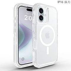 アップル16の携帯ケースに適用されます。透明マグネット三防16promaxの携帯ケースです。