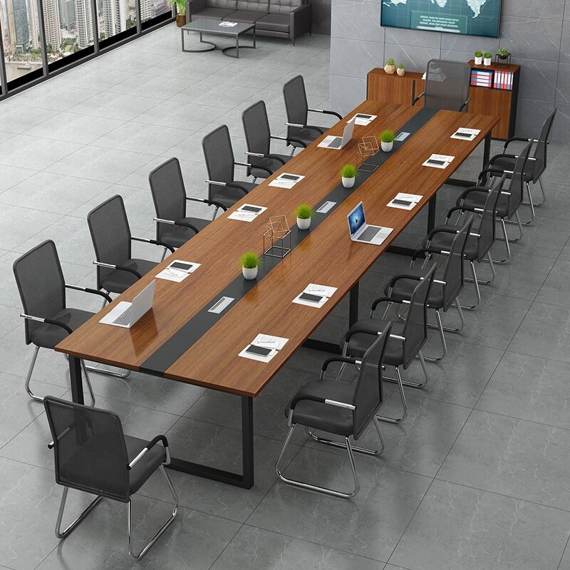 Conference Table, Long Table, Simple Modern Office Desk and Chair Combination, Conference Room Long Table, Work Table, Training Staff Station Conference Table, Long Table, Simple Modern Office Desk and Chair Combination, Conference Room Long Table, Work Table, Training Staff Station