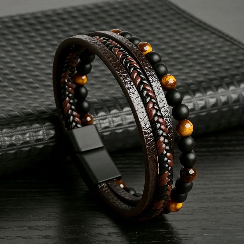European and American Hot-Selling Leather Bracelets, Fashionable and Versatile Wristbands, Direct Shipping from Overseas, Wholesale from Source Factory European and American Hot-Selling Leather Bracelets, Fashionable and Versatile Wristbands, Direct Shipping from Overseas, Wholesale from Source Factory