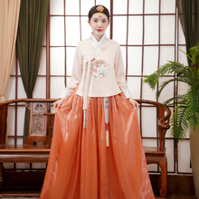 新款 女韩服礼服少数民族朝鲜族服 装表演服可日常出成人舞蹈演出